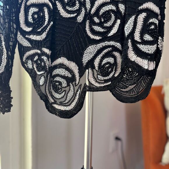 Vintage Swee Lo sequined & beaded top Small - Picture 7 of 10